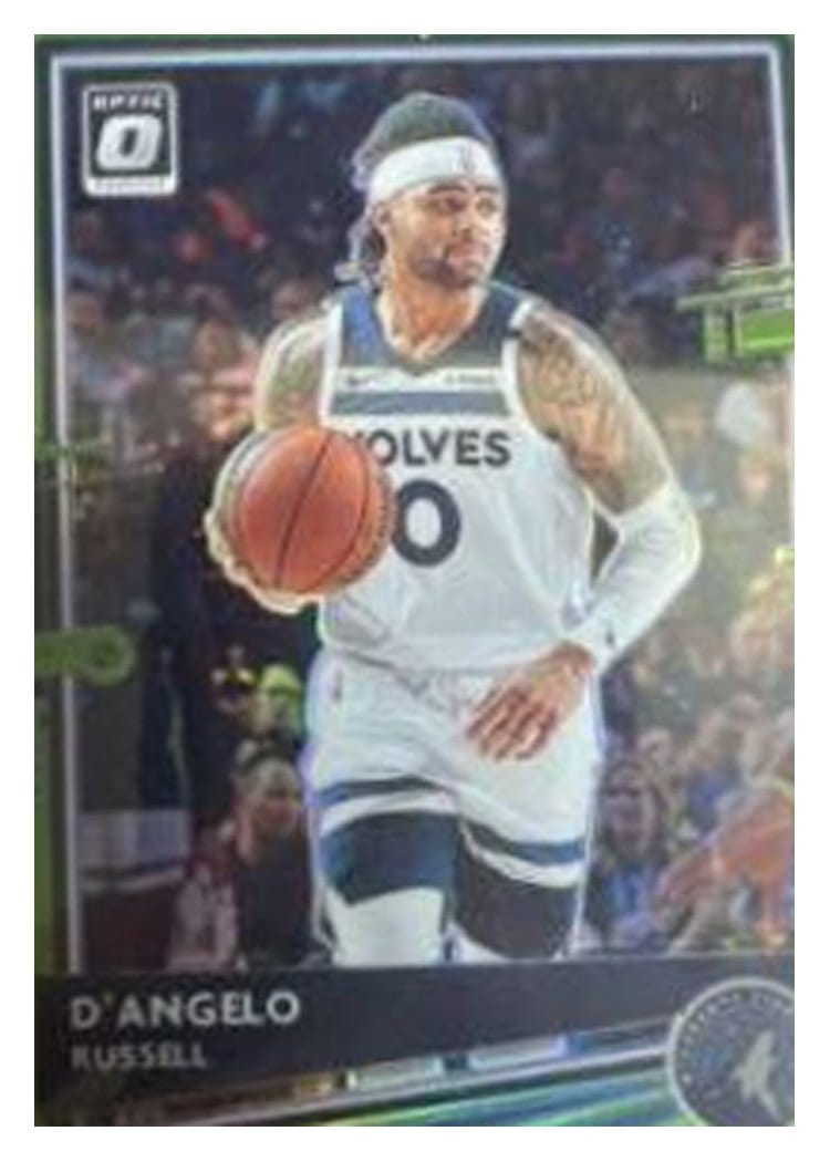 2020-21 Donruss Optic Base Set D'Angelo Russell Lime Green #57 card