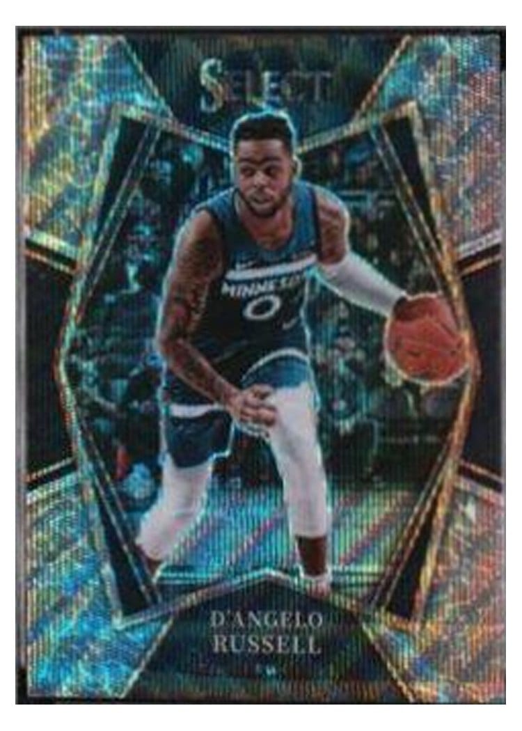 2021-22 Panini Select Base Set D'Angelo Russell Elephant Prizm #196 card