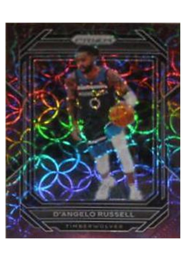 2022-23 Panini Prizm Base Set D'Angelo Russell Choice Purple Prizm #43 card