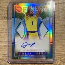 2023-24 Finest Flashback Autographs D'Angelo Russell #FLA-DR card
