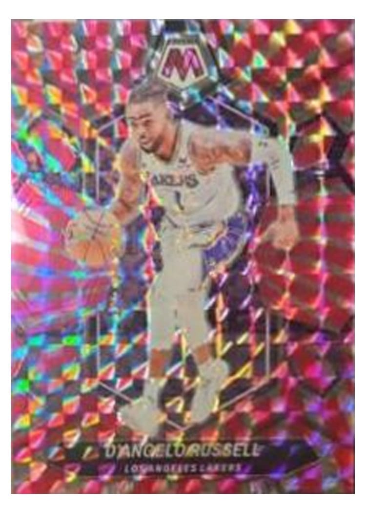 2023-24 Panini Mosaic Base Set D'Angelo Russell Pink Swirl FOTL #5 card