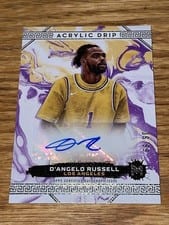 2023-24 Topps Motif Acrylic Drip Autographs D'Angelo Russell #ADA-DR card