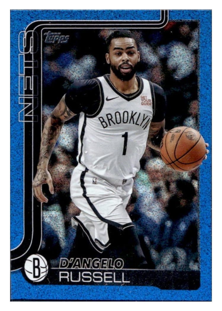 2025-26 Topps Base Set D'Angelo Russell Blue Sandglitter #8 card