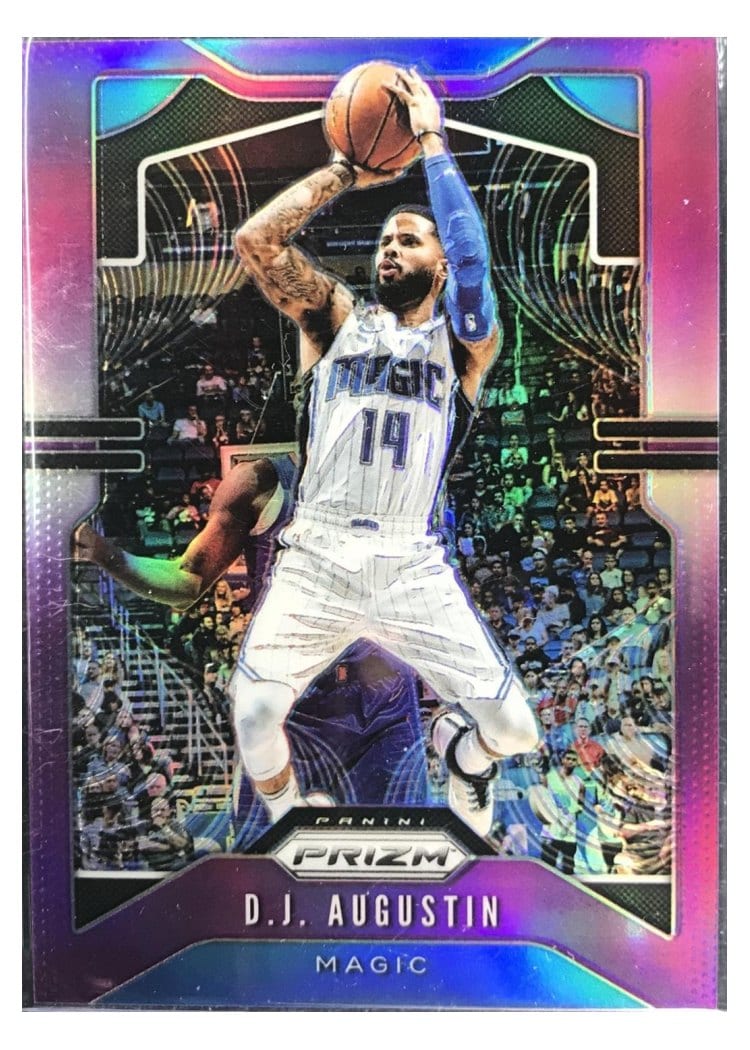 2019-20 Panini Prizm Base Set D.J. Augustin Purple Prizm #197 card