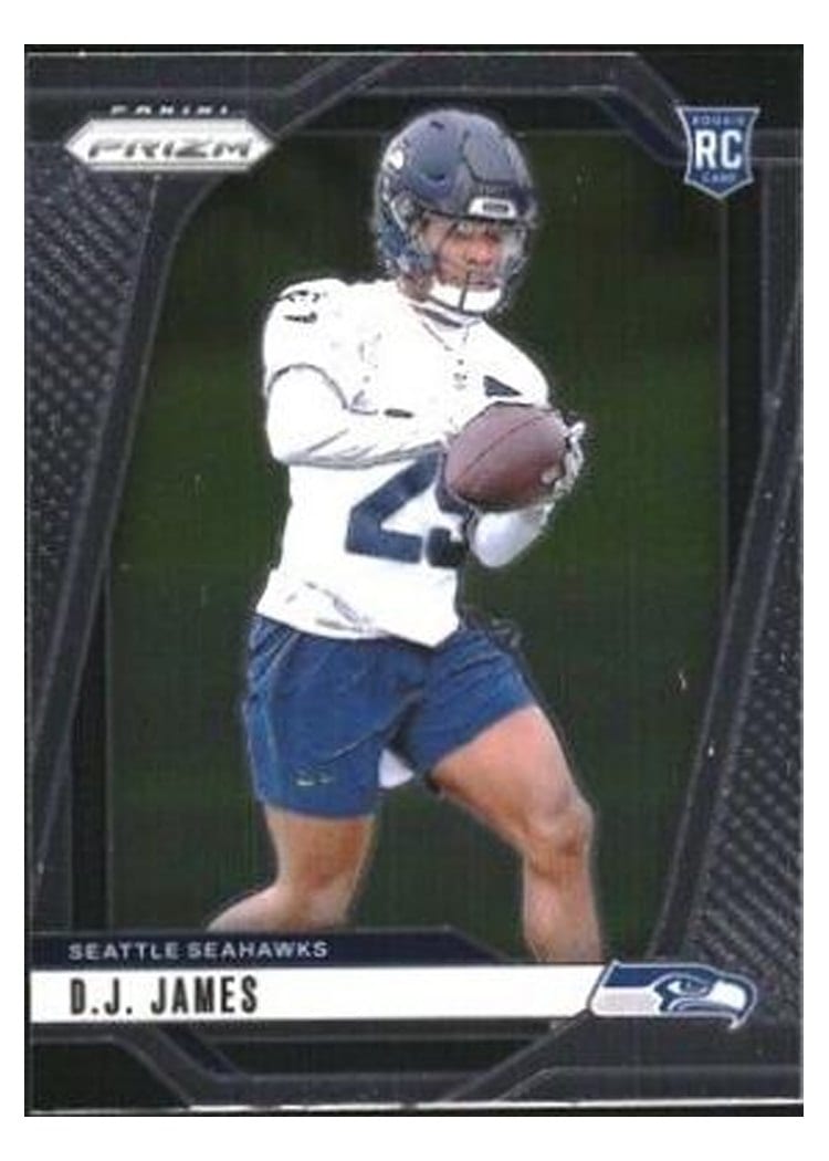 2024 Panini Prizm Base Set D.J. James #322 card