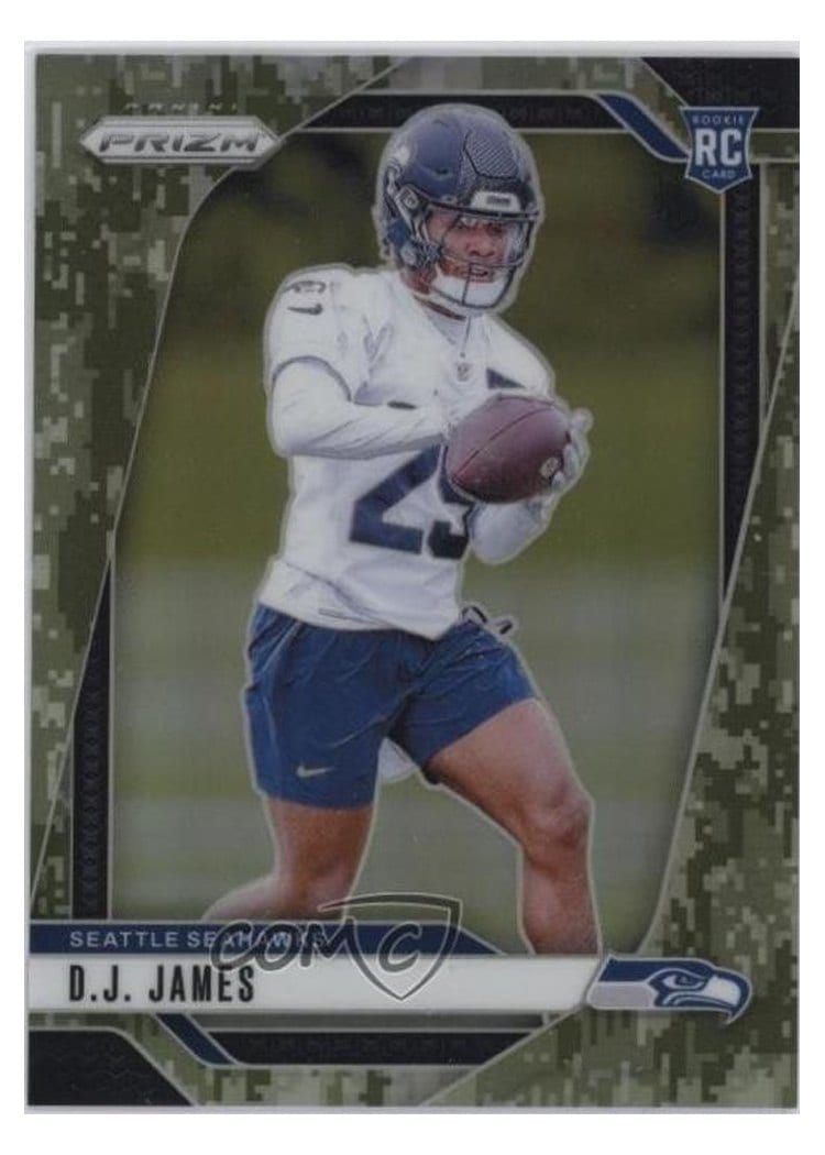 2024 Panini Prizm Base Set D.J. James Forest Camo #322 card