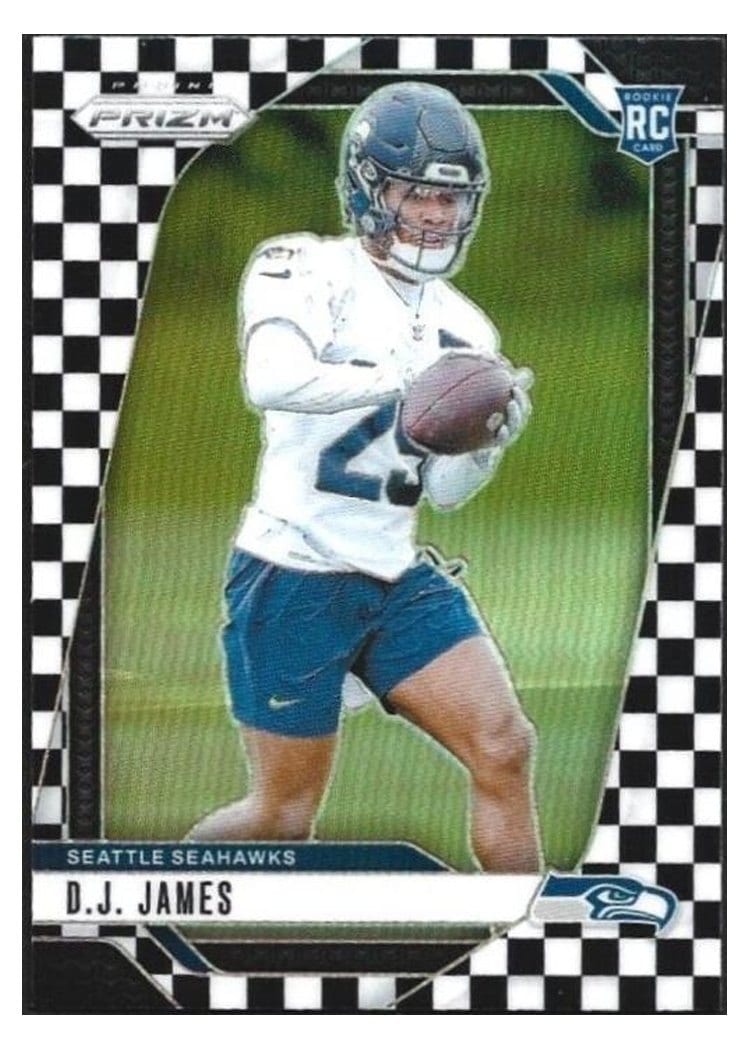 2024 Panini Prizm Base Set D.J. James #322 card