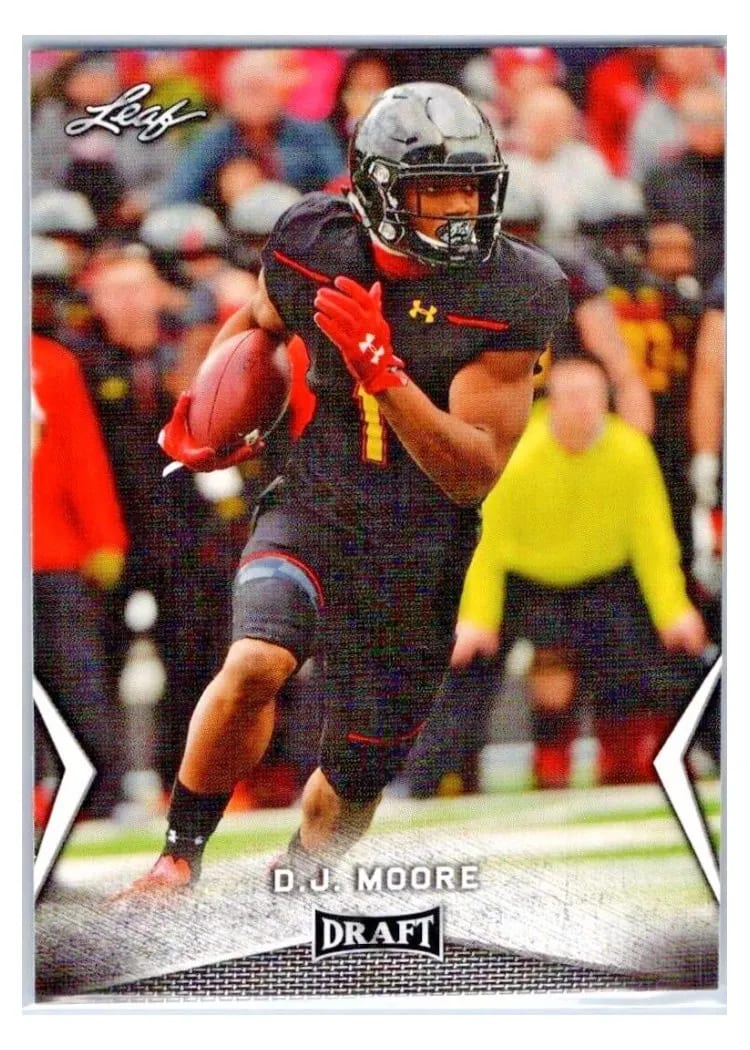 2018 Leaf Draft D.J. Moore #14 card