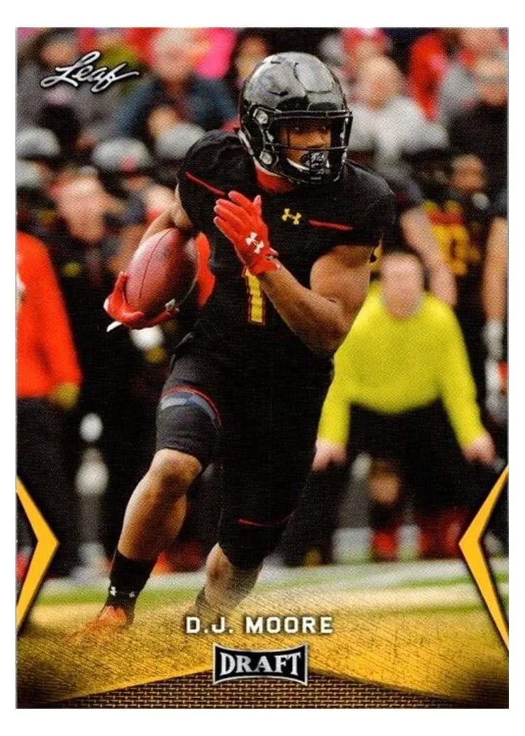 2018 Leaf Draft D.J. Moore #14 card