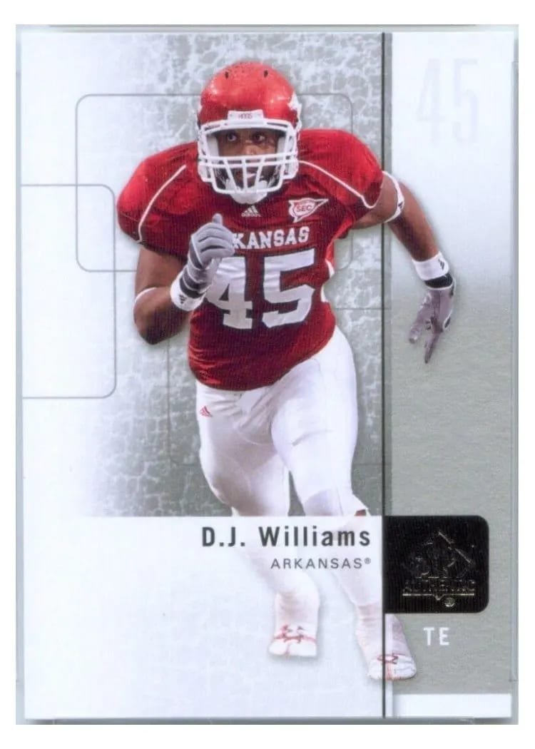2011 SP Authentic D.J. Williams #18 card