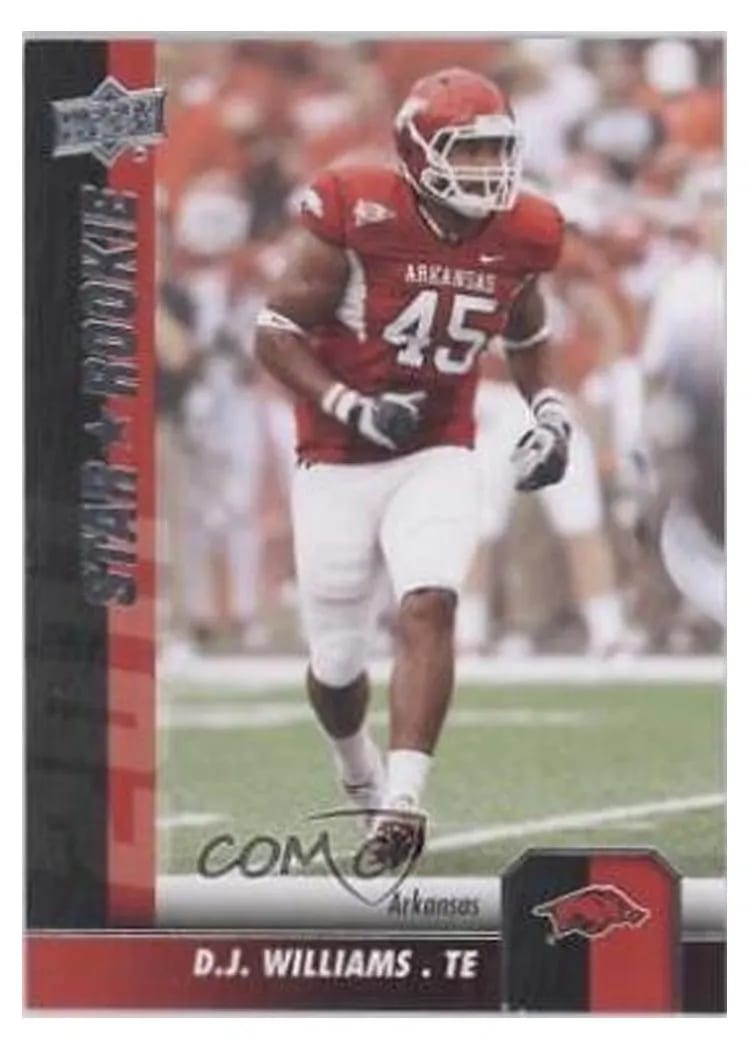 2011 Upper Deck D.J. Williams #105 card
