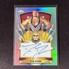 2026 Topps Chrome WWE Legendary Chrome Autographs D'Lo Brown #LCA-DL card