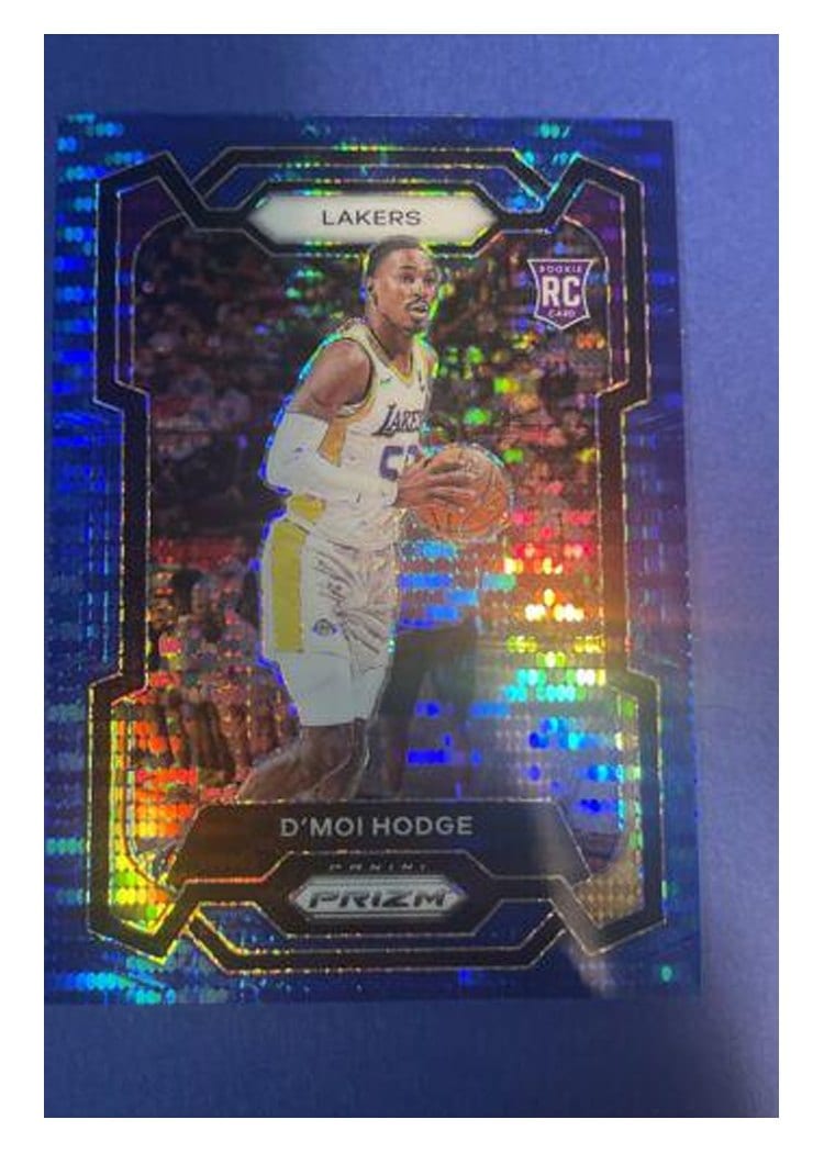 2023-24 Panini Prizm Base Set D'Moi Hodge Blue Seismic #298 card