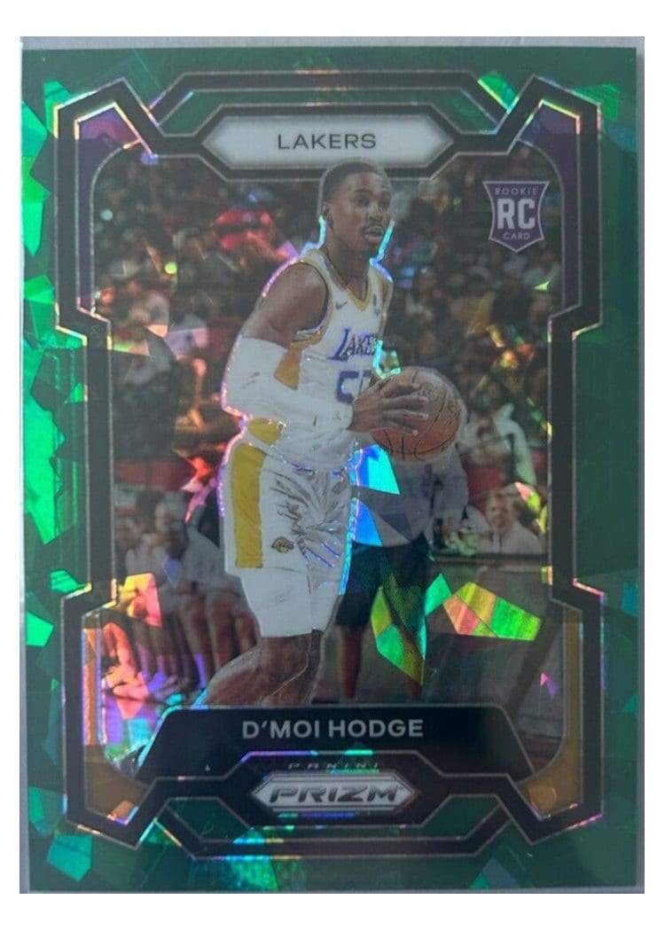 2023-24 Panini Prizm Base Set D'Moi Hodge Green Ice #298 card