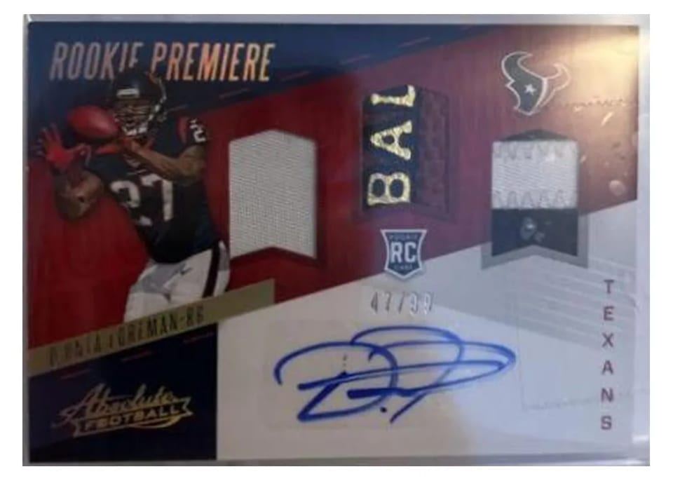 2017 Panini Absolute D'Onta Foreman #208 card