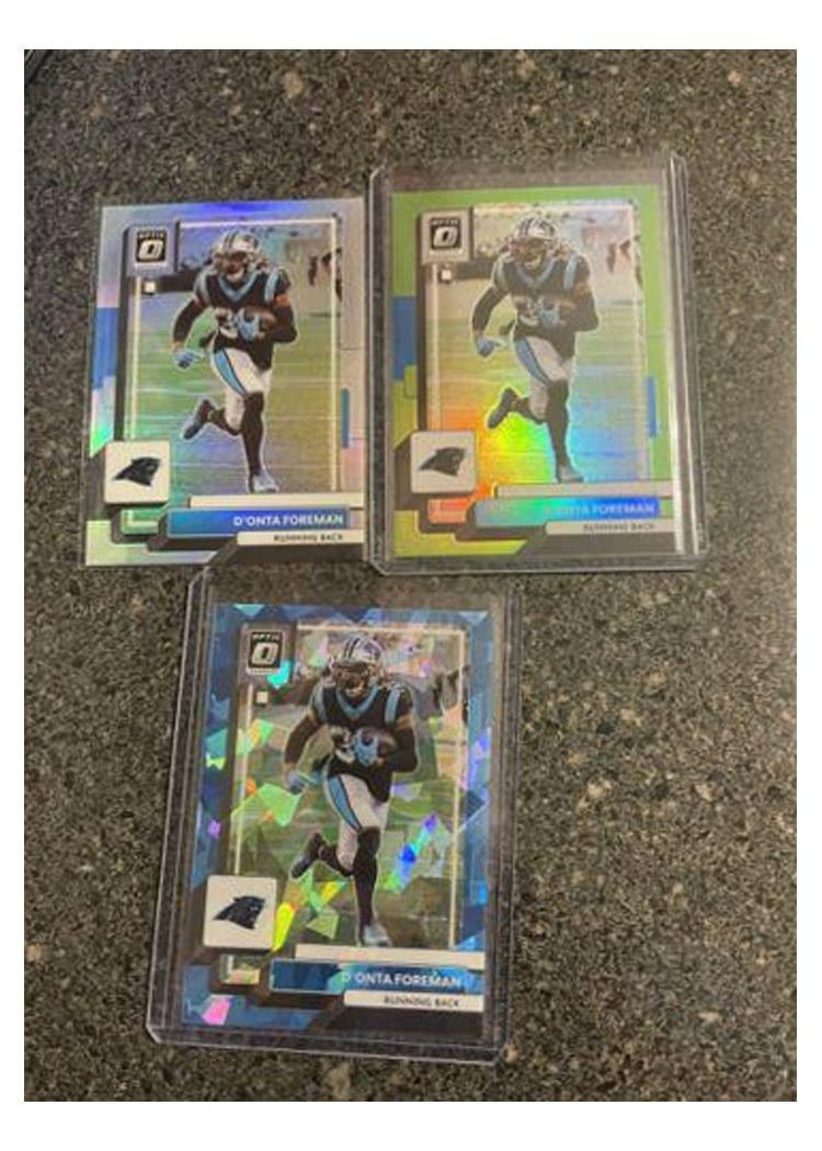 2022 Donruss Optic Base Set D'Onta Foreman #28 card