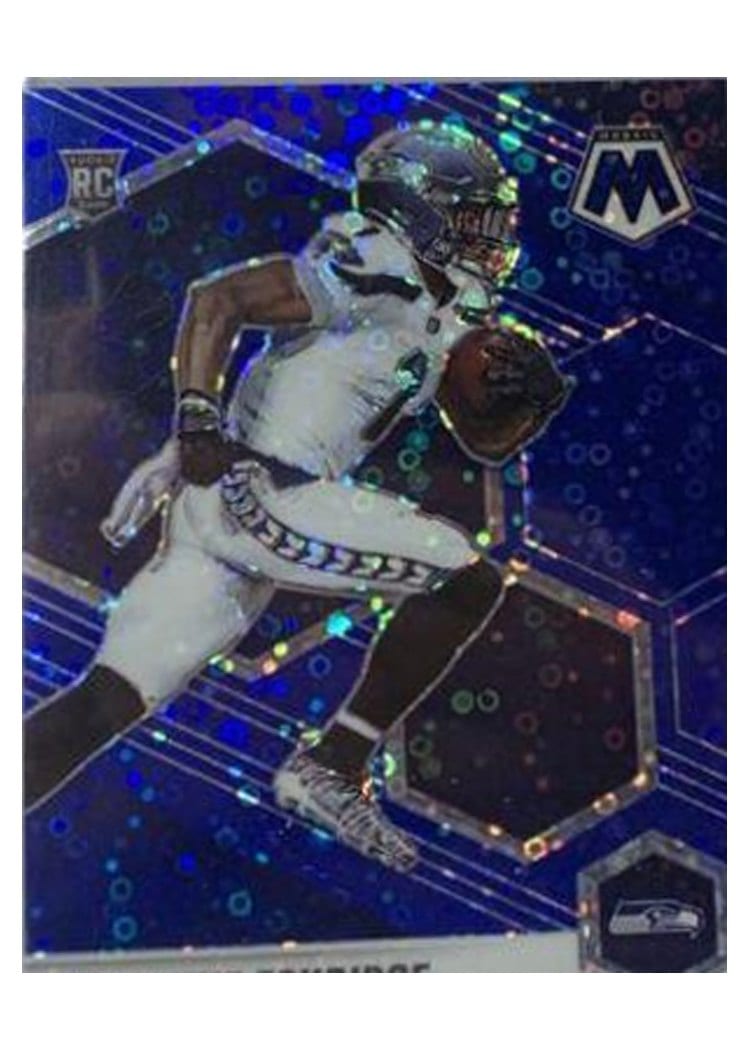2021 Panini Mosaic Base Set D'Wayne Eskridge No Huddle Blue Mosaic #319 card