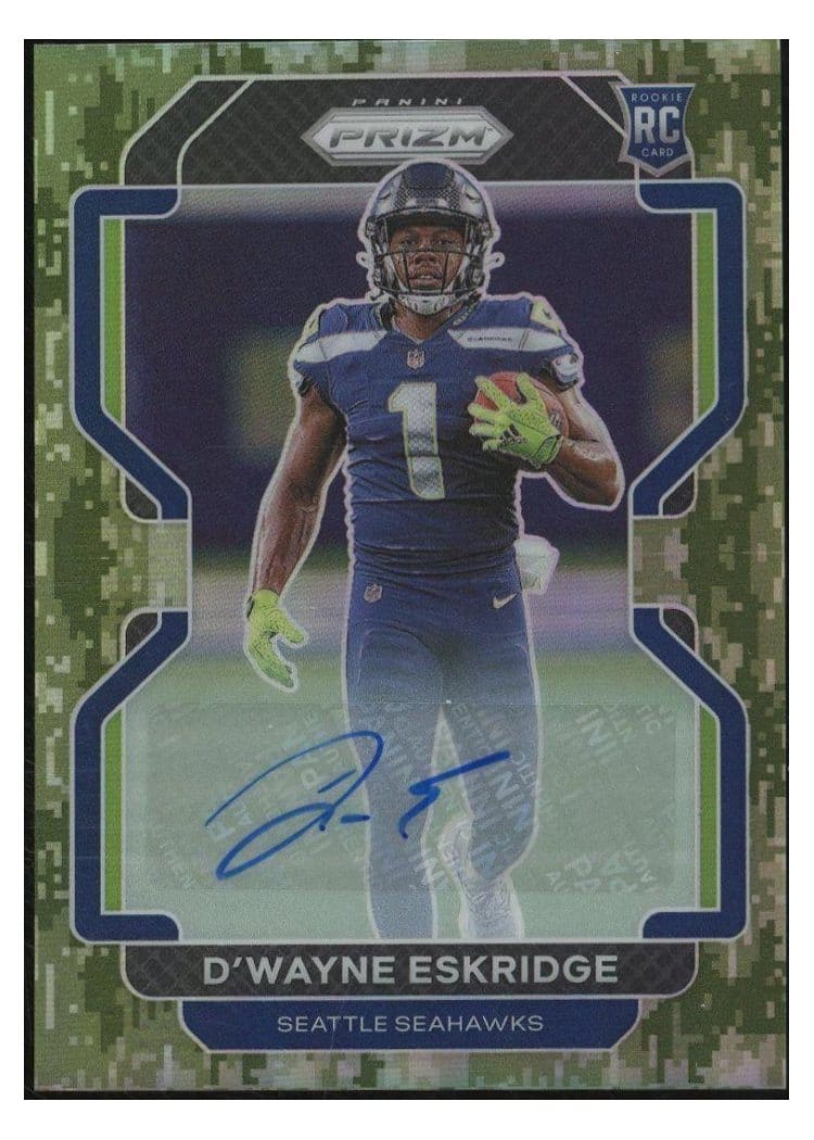 2021 Panini Prizm Base Set D'Wayne Eskridge #349 card