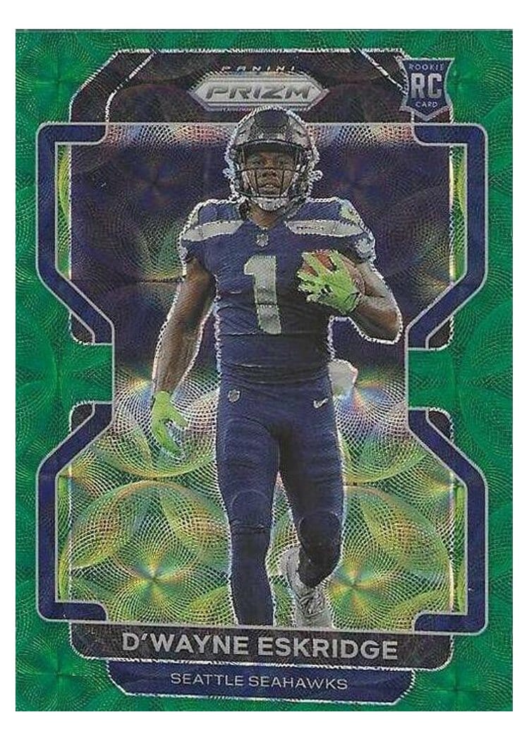 2021 Panini Prizm Base Set D'Wayne Eskridge #349 card