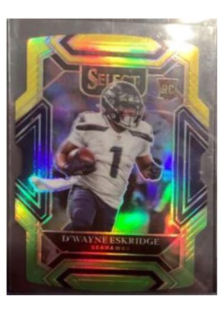 2021 Panini Select Base Set D'Wayne Eskridge Green Die Cut #260 card
