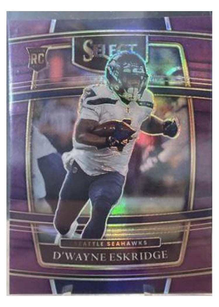 2021 Panini Select Base Set D'Wayne Eskridge Purple #60 card