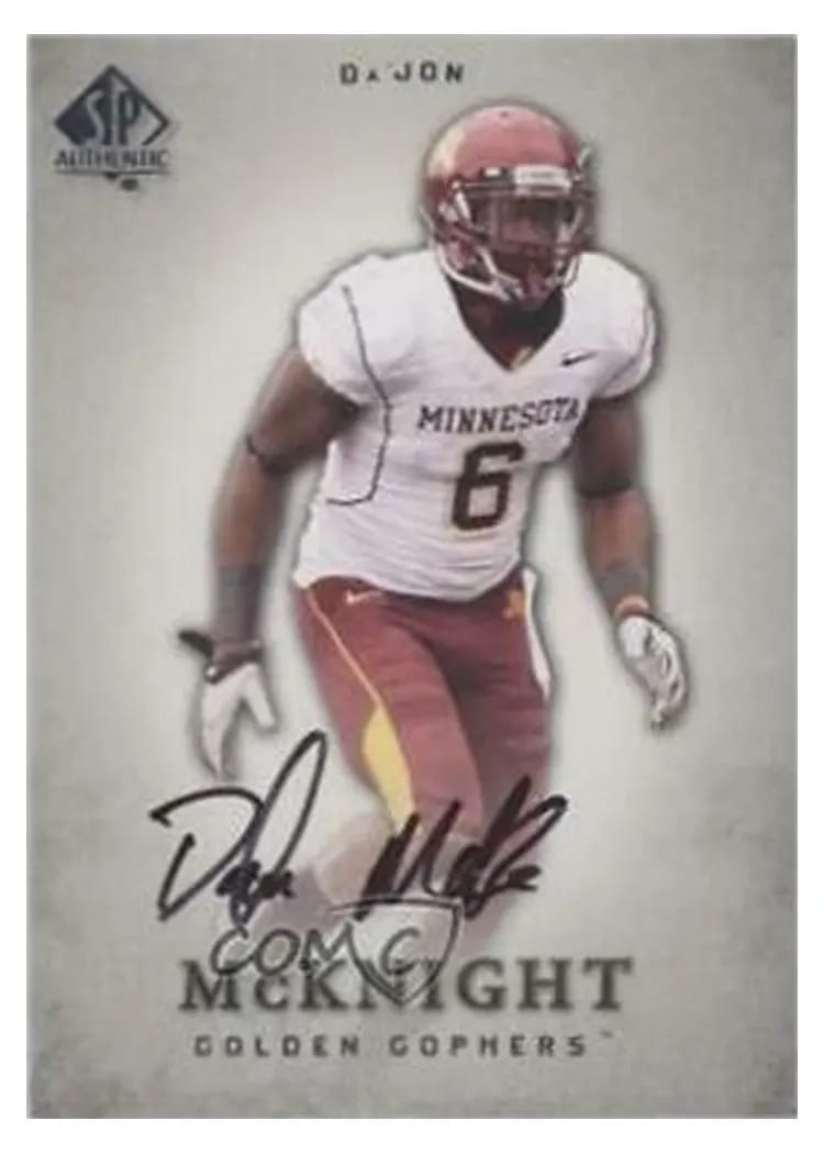 2012 SP Authentic Da'Jon McKnight #26 card