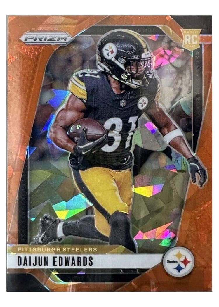 2024 Panini Prizm Base Set Daijun Edwards Orange Ice #323 card