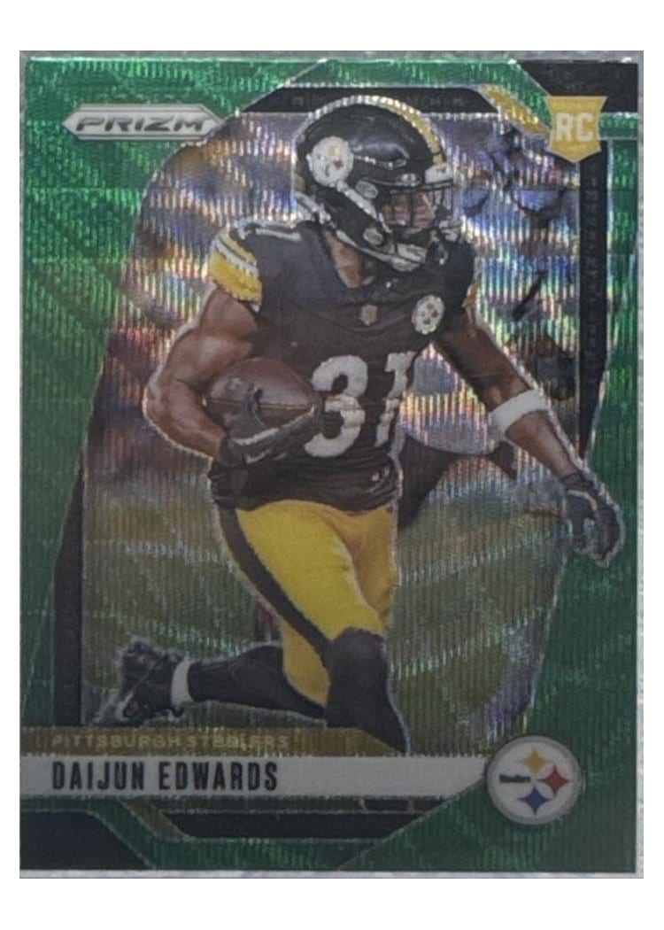 2024 Panini Prizm Base Set Daijun Edwards Green Wave #323 card