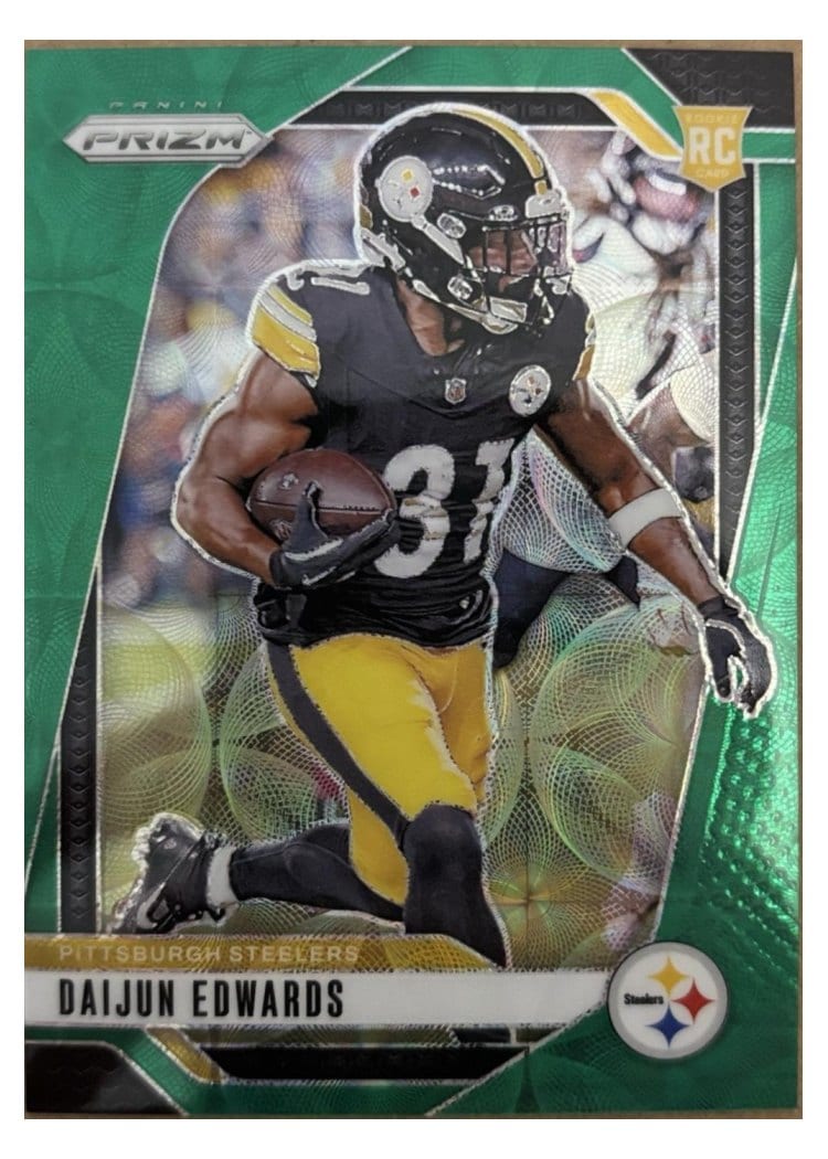2024 Panini Prizm Base Set Daijun Edwards Green Scope #323 card