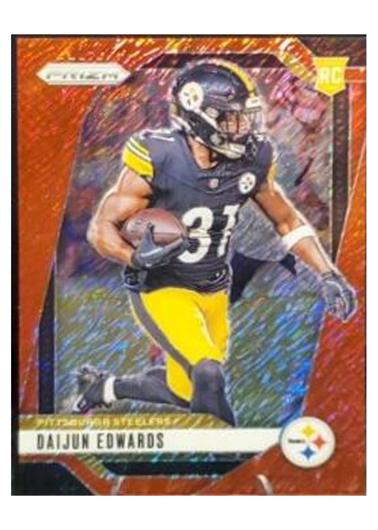 2024 Panini Prizm Base Set Daijun Edwards Red Shimmer #323 card