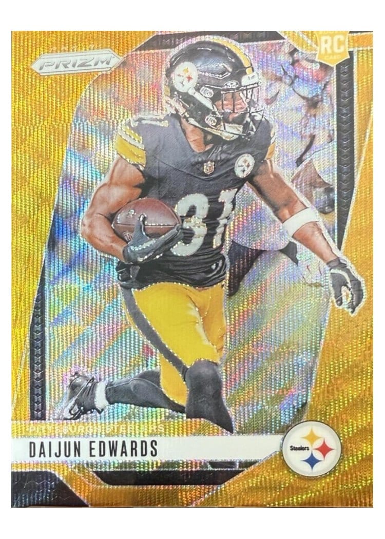 2024 Panini Prizm Base Set Daijun Edwards Wave Gold #323 card