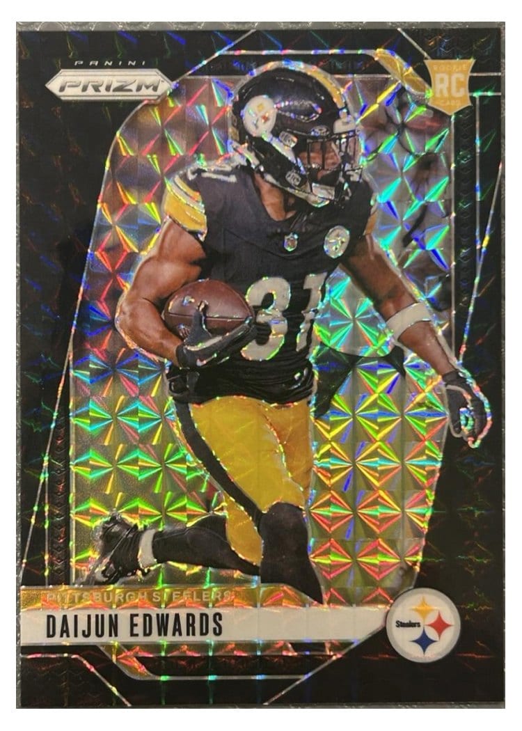 2024 Panini Prizm Base Set Daijun Edwards Black Finite #323 card