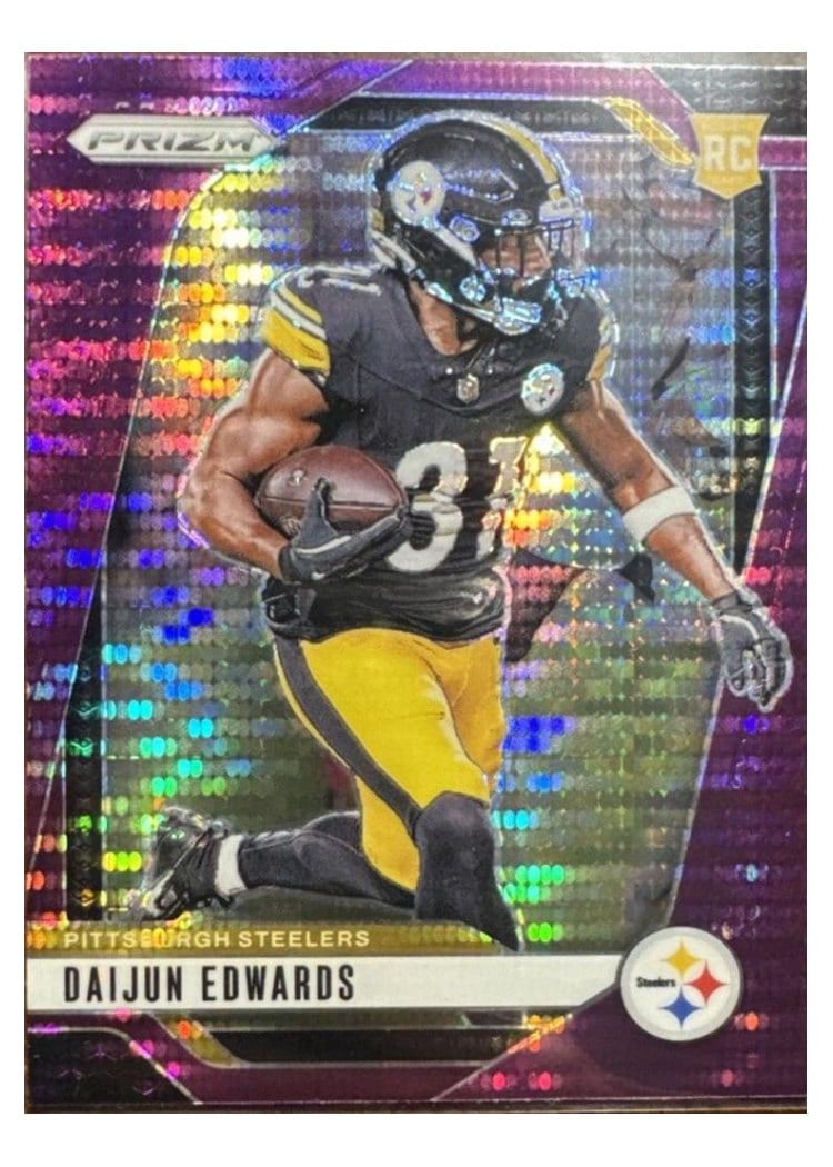 2024 Panini Prizm Base Set Daijun Edwards Purple Pulsar #323 card