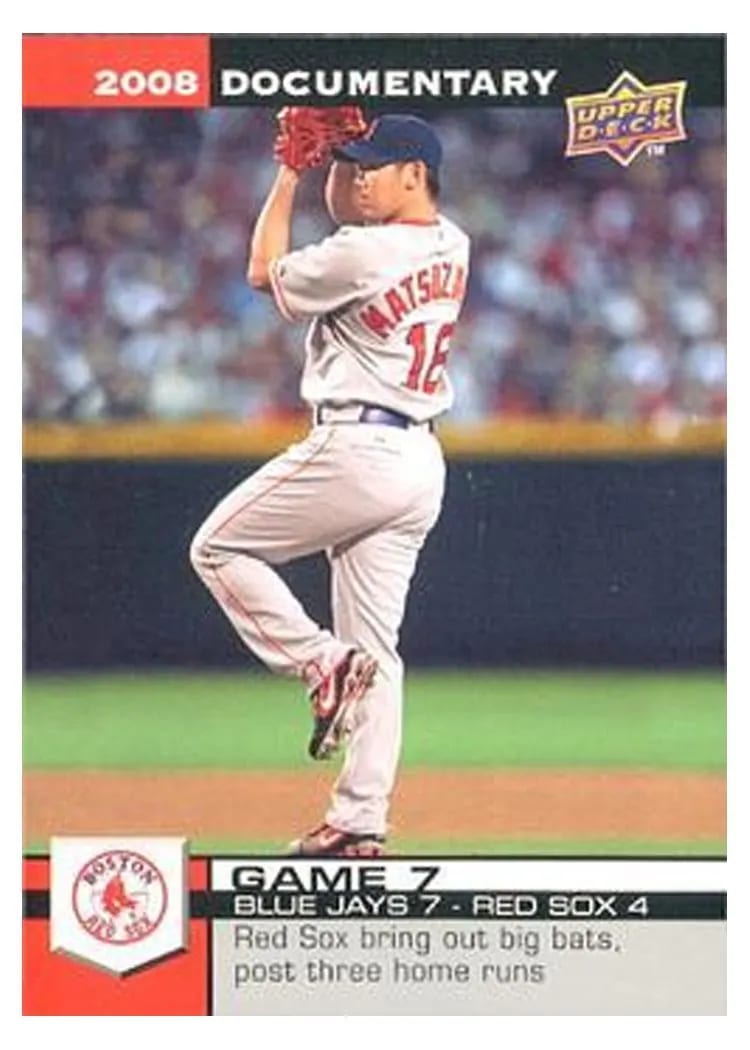 2008 Upper Deck Documentary Daisuke Matsuzaka #47 card