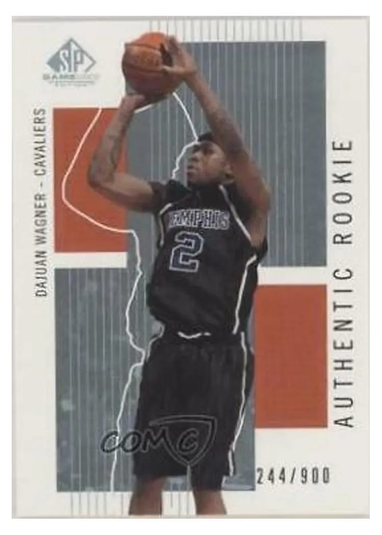 2002 SP Game Used Dajuan Wagner #106 card