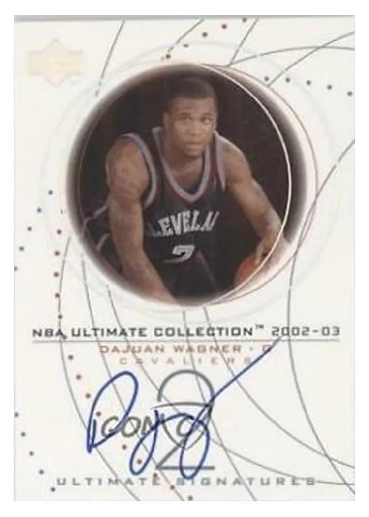 2002 Ultimate Collection Signatures Dajuan Wagner #DW-S card