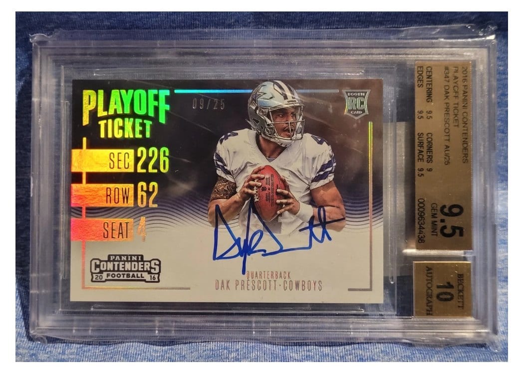 2016 Panini Contenders Base Set Dak Prescott #347 card