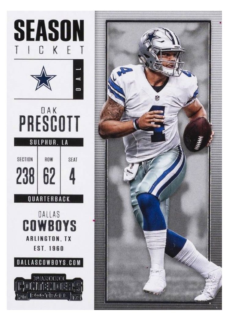 2017 Panini Contenders Base Set Dak Prescott #76 card