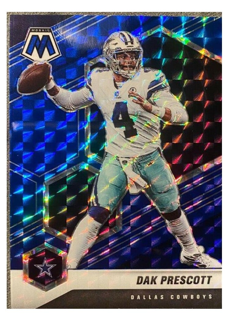2021 Panini Mosaic Base Set Dak Prescott #58 card