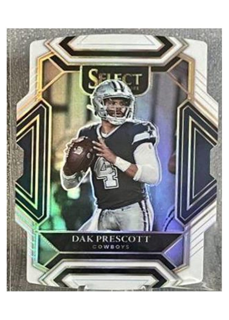 2021 Panini Select Base Set Dak Prescott White Die Cut #211 card