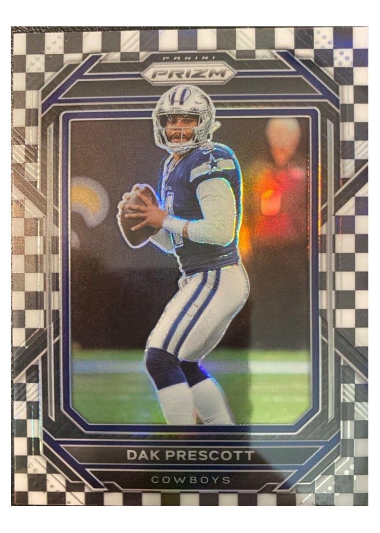 2022 Panini Prizm Base Set Dak Prescott Black White Checker #76 card
