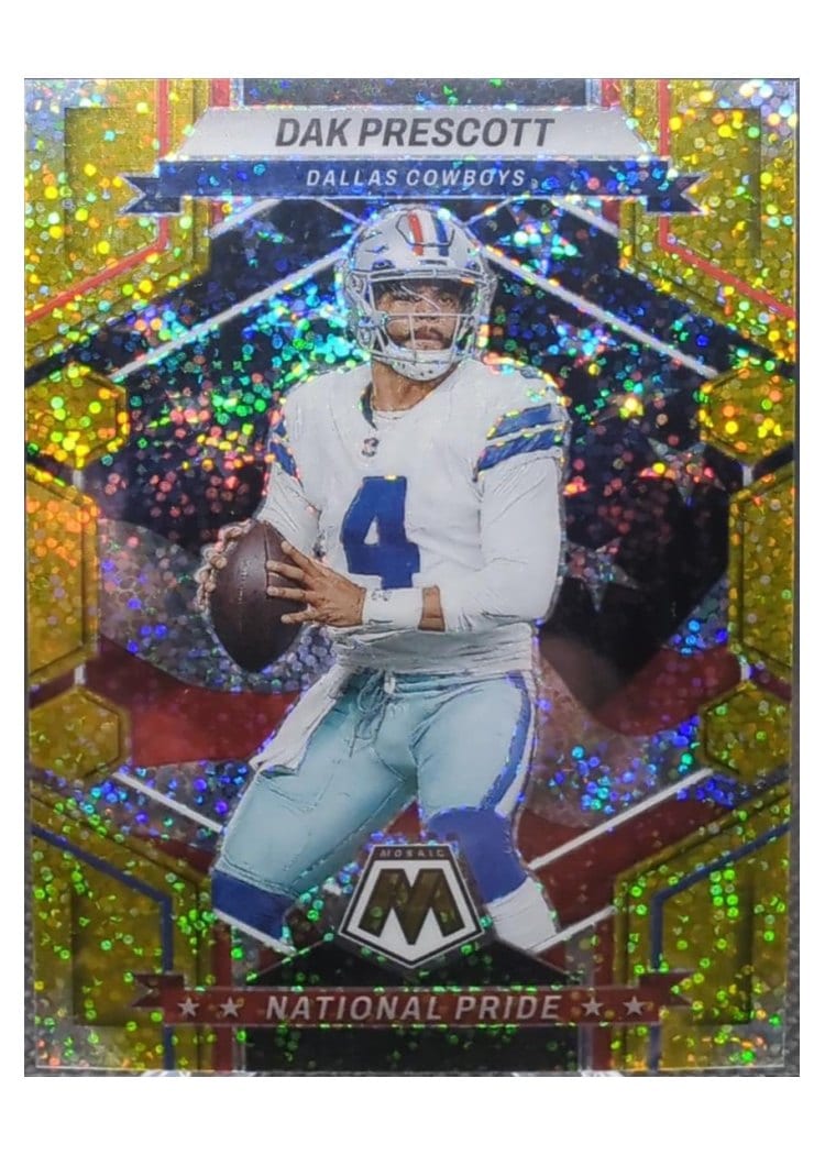 2023 Panini Mosaic Base Set Dak Prescott Gold Sparkle #259 card