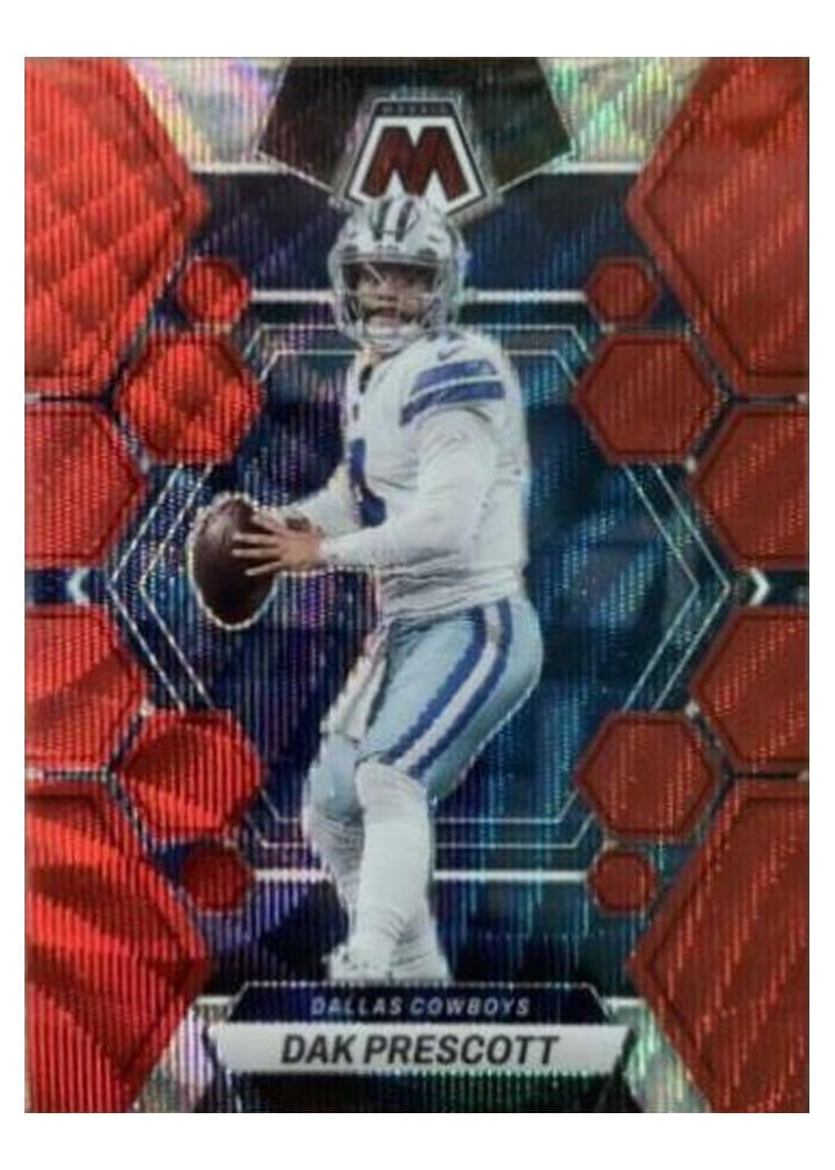 2023 Panini Mosaic Base Set Dak Prescott Red Wave #259 card