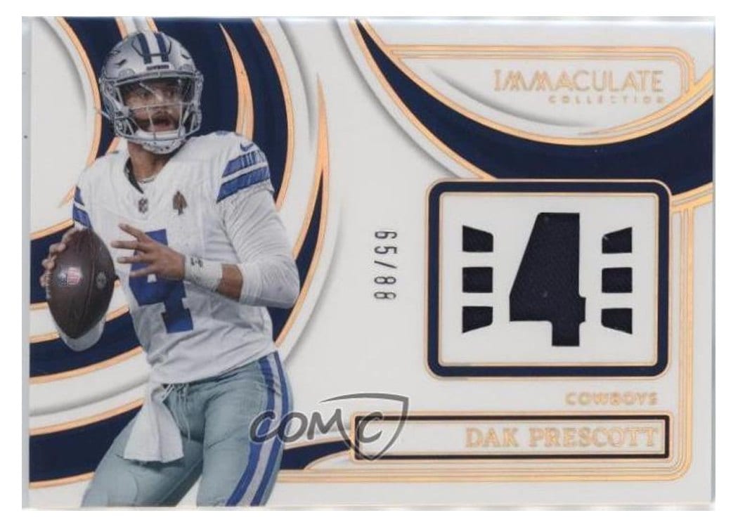 2024 Panini Immaculate Collection Immaculate Numbers Memorabilia Dak Prescott #5 card