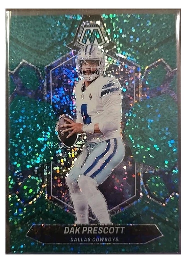2024 Panini Mosaic Base Set Dak Prescott Green Sparkle #57 card