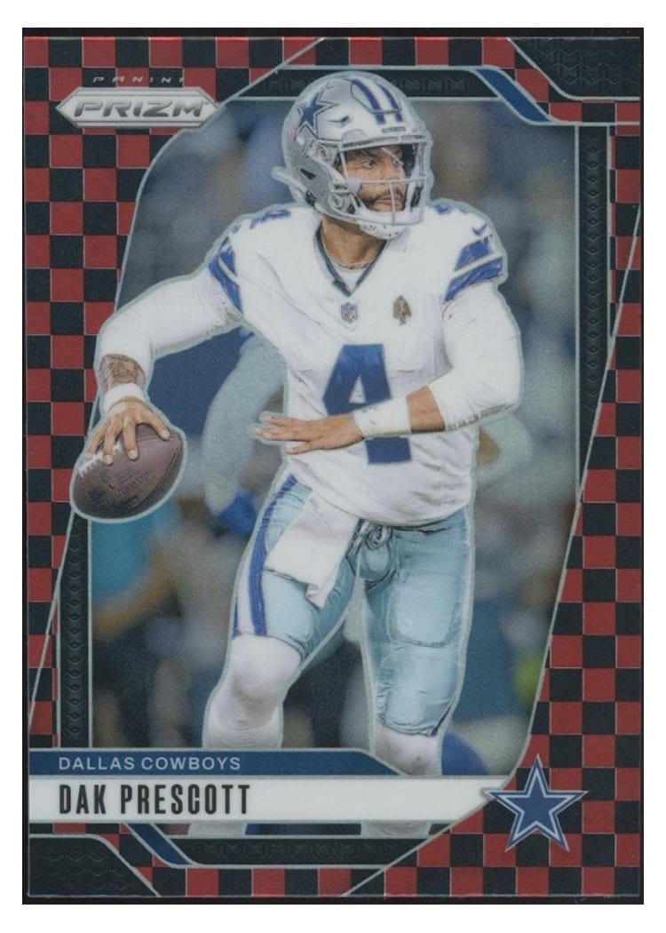 2024 Panini Prizm Base Set Dak Prescott Black Red Checker #73 card