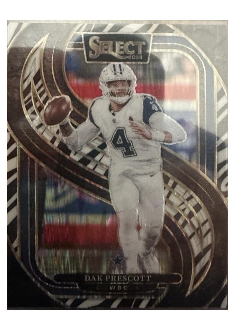 2024 Panini Select Base Set Dak Prescott Zebra Prizm #125 card