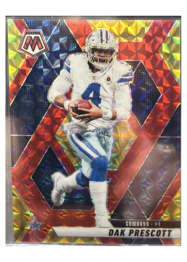 2025 Panini Mosaic Base Set Dak Prescott Choice Red #91 card