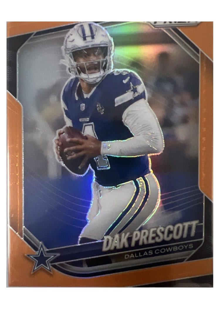 2025 Panini Prizm Base Set Dak Prescott Orange #57 card