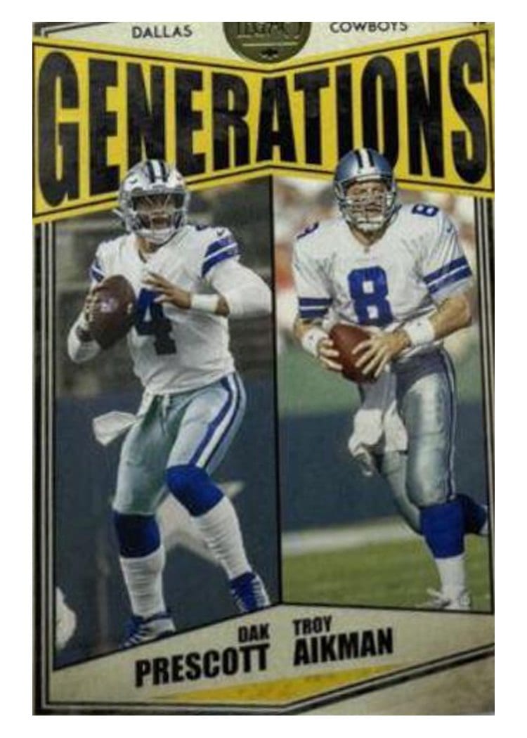 2022 Panini Legacy Generations Dak Prescott / Troy Aikman #G-8 card